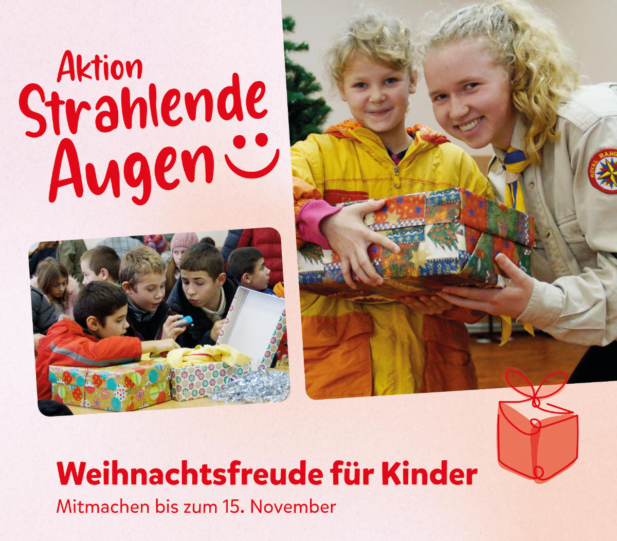 Strahlende Augen